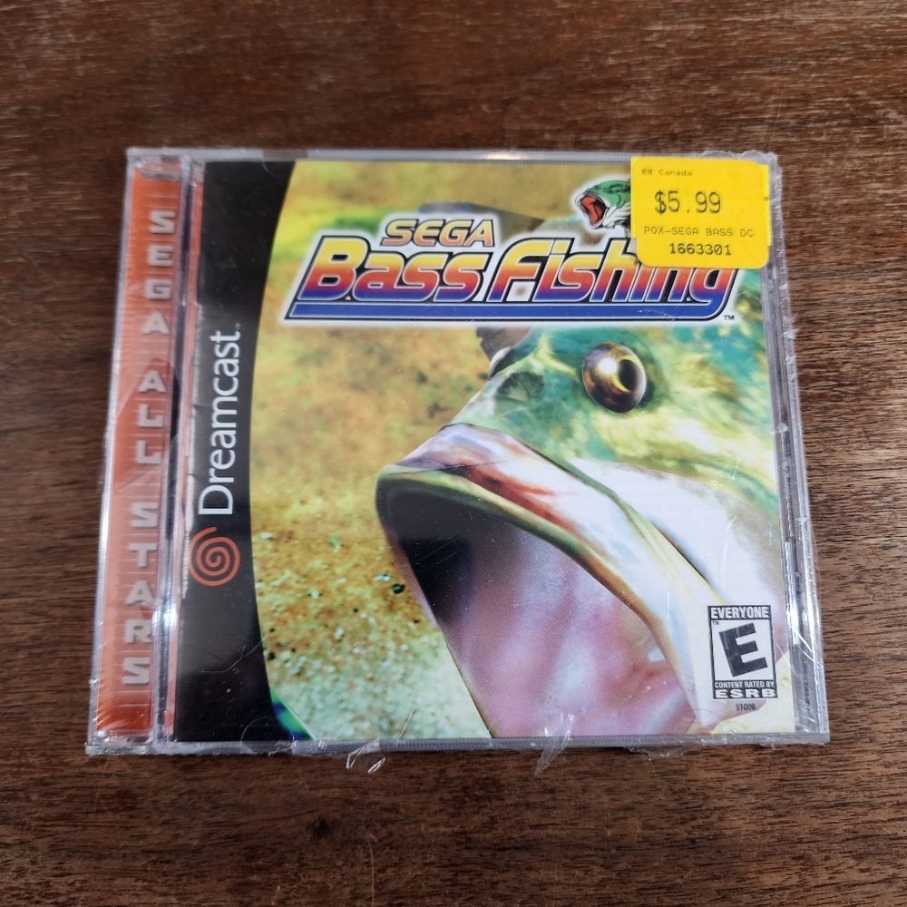 Sega Dreamcast Sega Bass Fishing Sealed Sega All Stars Game Sealed